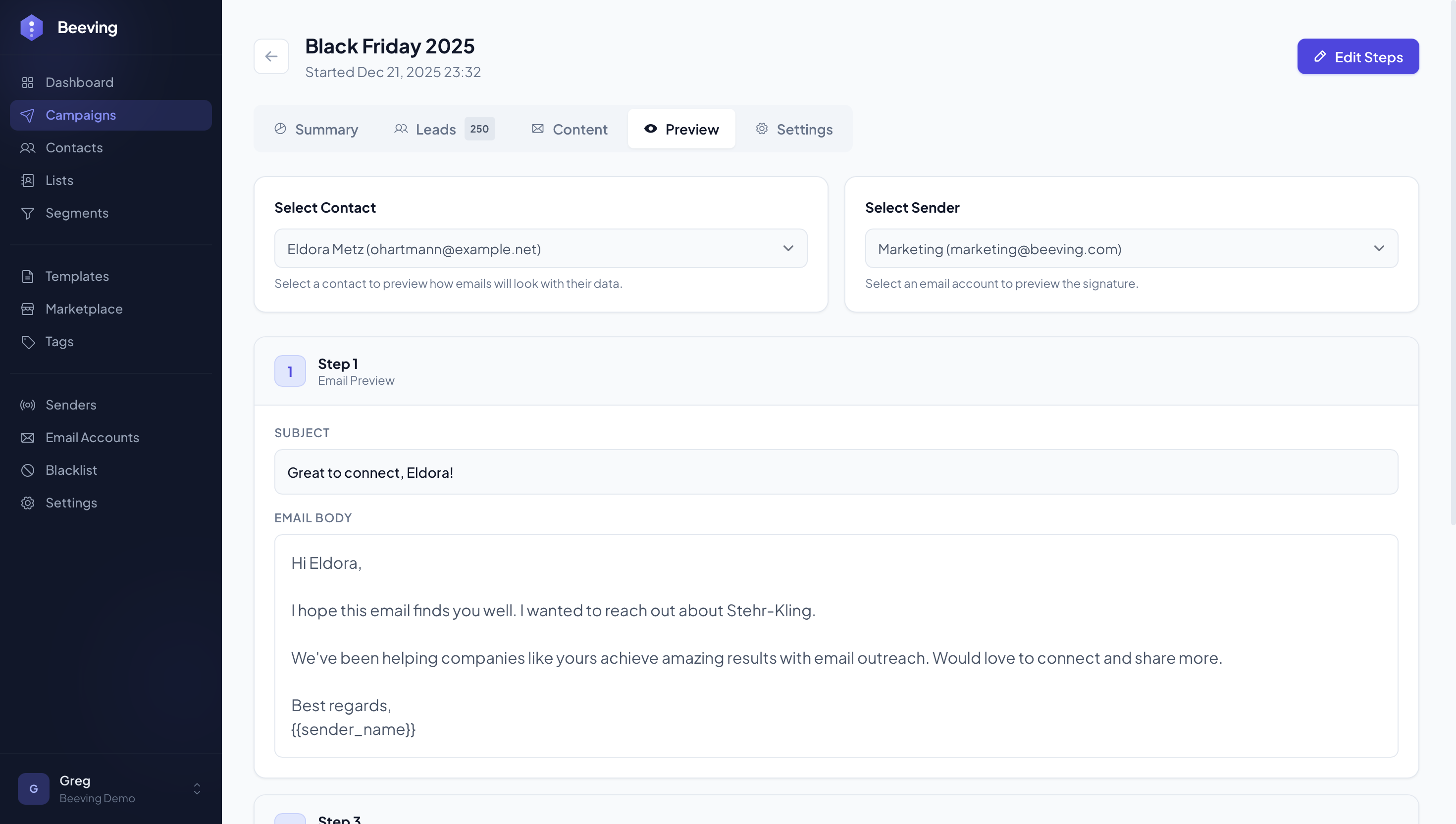 Preview your emails before sending